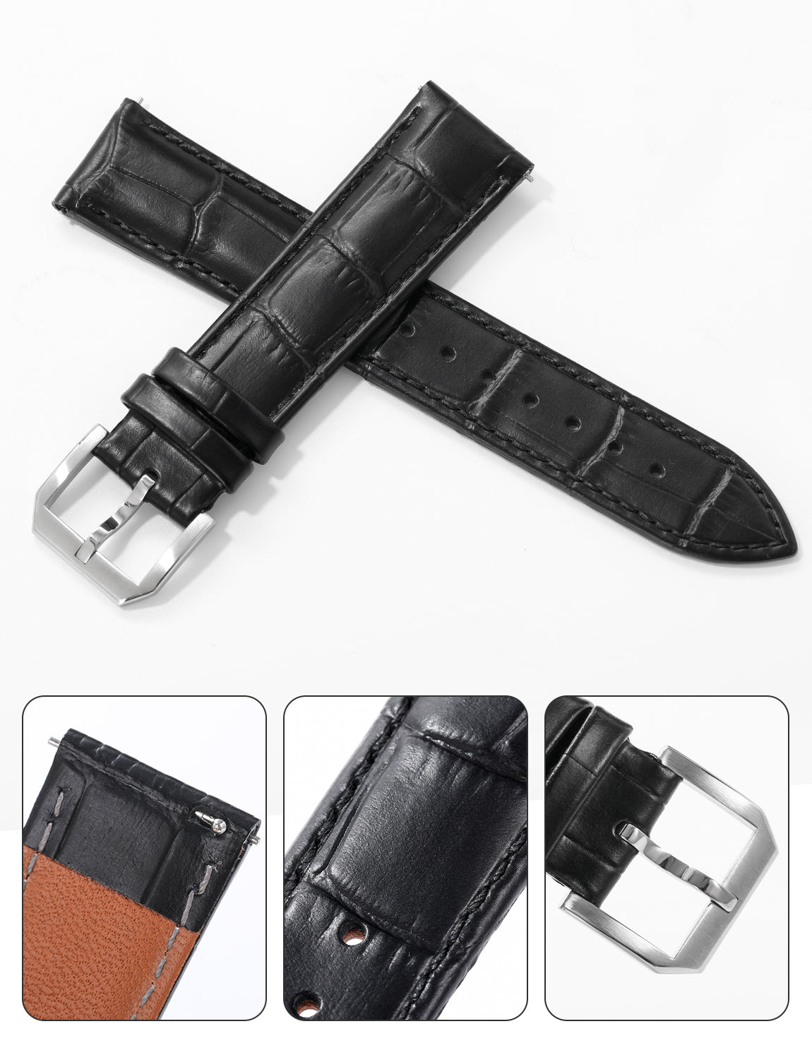 Easy Release Soft Leather Band
