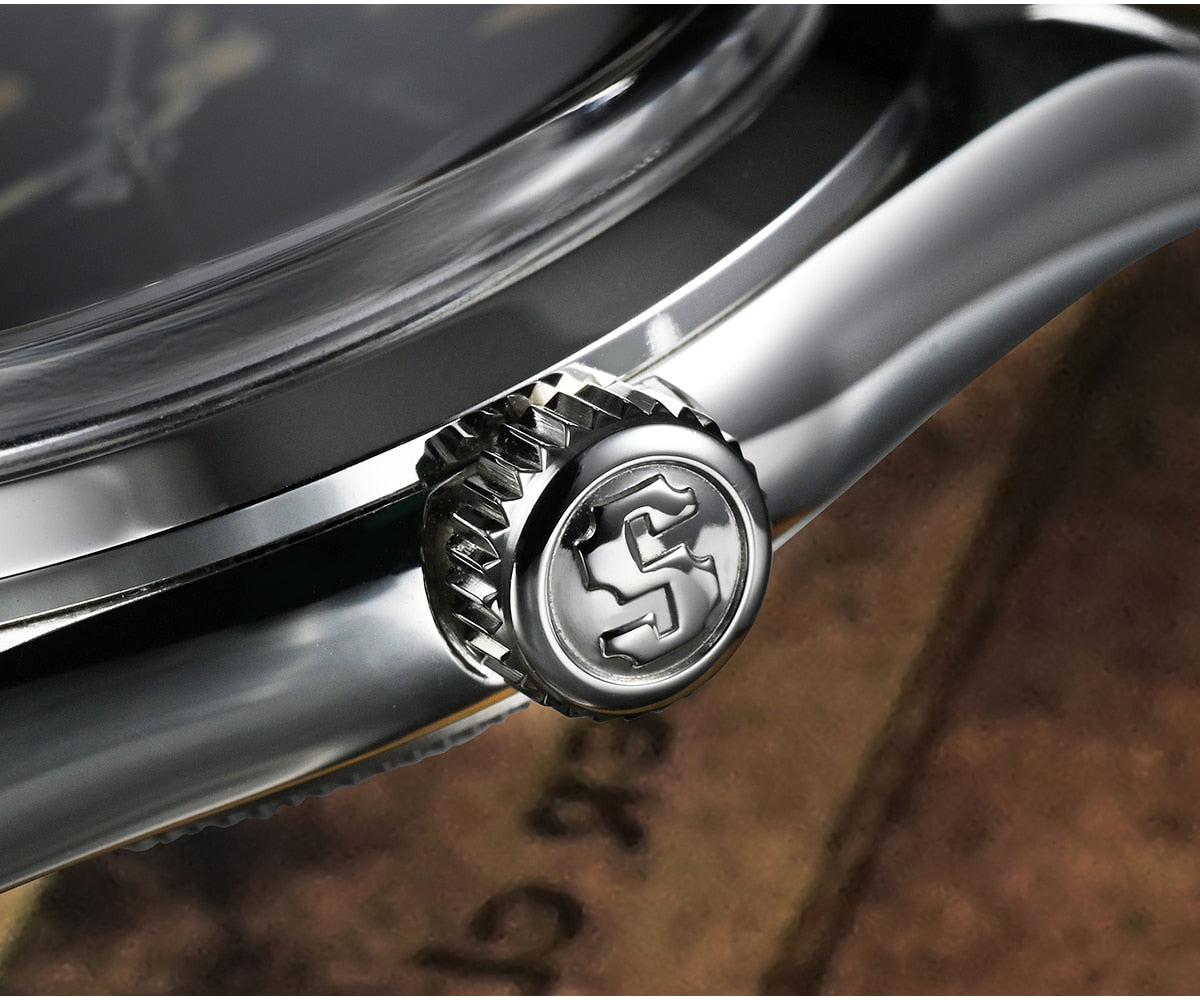 San Martin 39mm Vintage Men Watch SN020