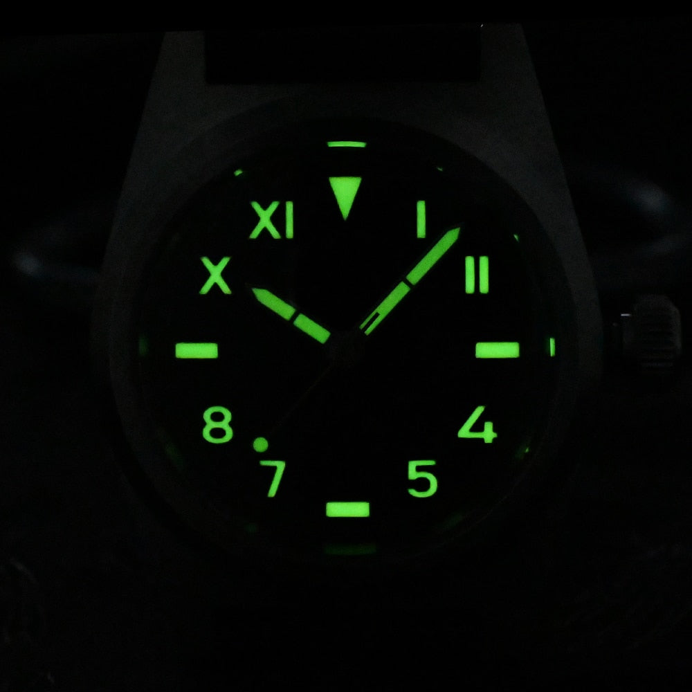 ★Flash Sale★San Martin 38mm Vintage Military Enthusiasts Diving Watch SN031