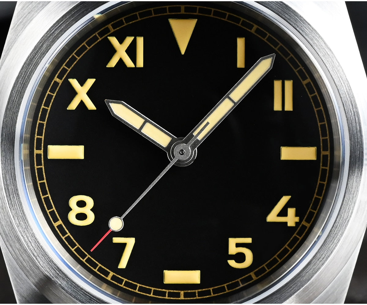 ★Flash Sale★San Martin 38mm Vintage Military Enthusiasts Diving Watch SN031