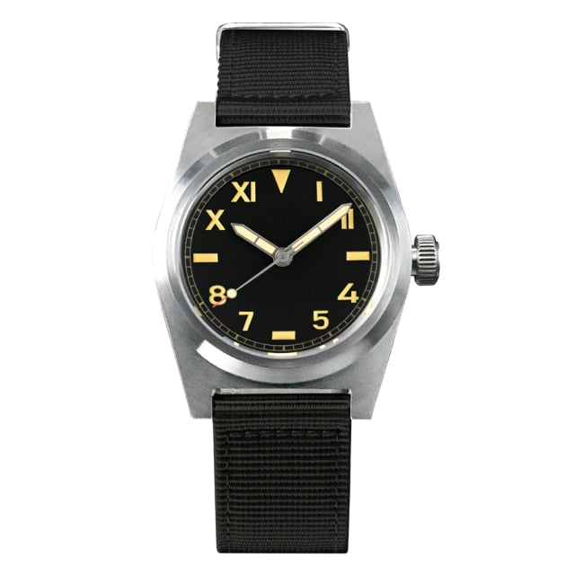 ★Flash Sale★San Martin 38mm Vintage Military Enthusiasts Diving Watch SN031