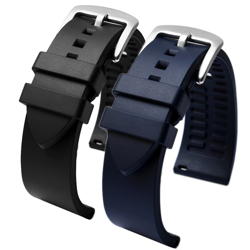 Genuine Fluorine Rubber Watch Strap