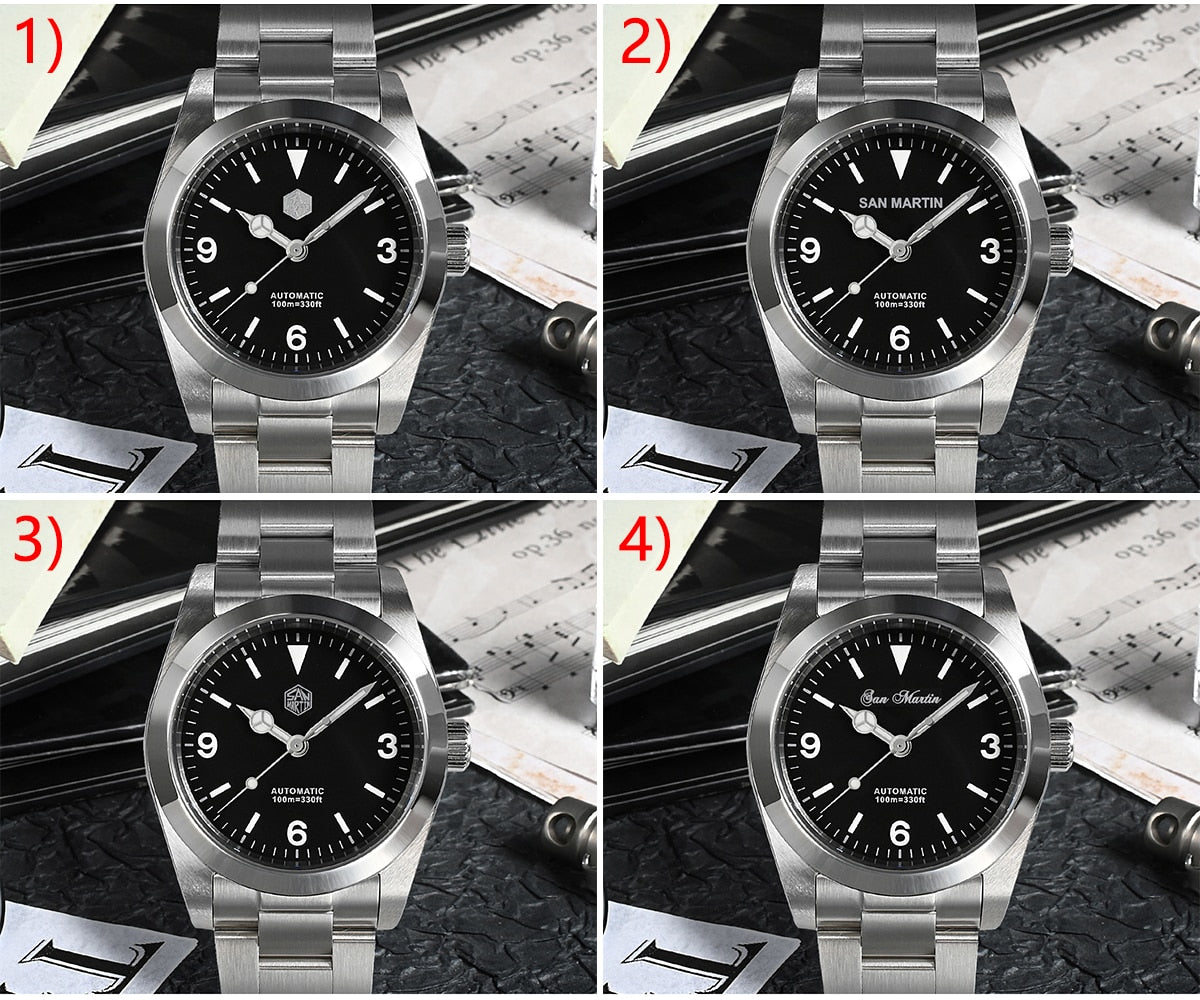 36mm San Martin SN021-G Vintage Men Watch