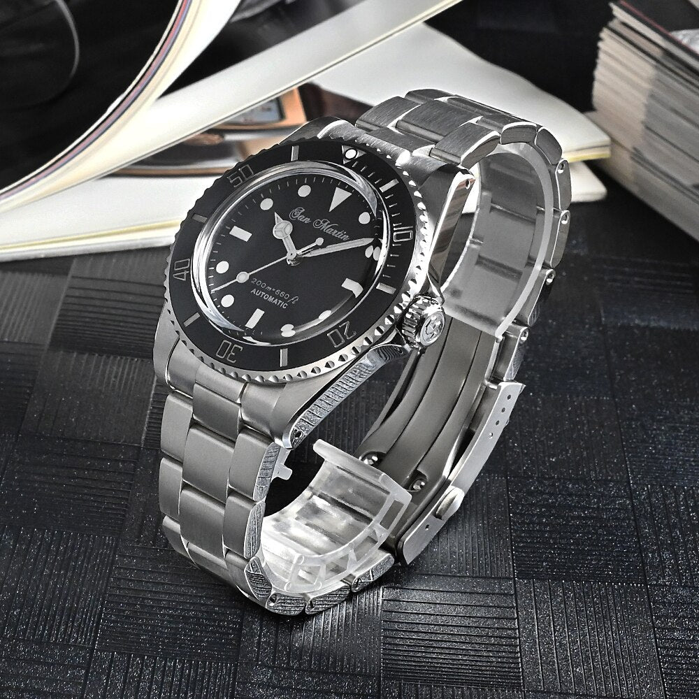 San Martin 39mm Sub Vintage Diver Water SN006