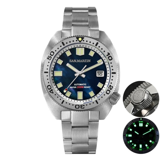 San Martin 6105 Turtle NH35 Diver Watch SN0068-G V2