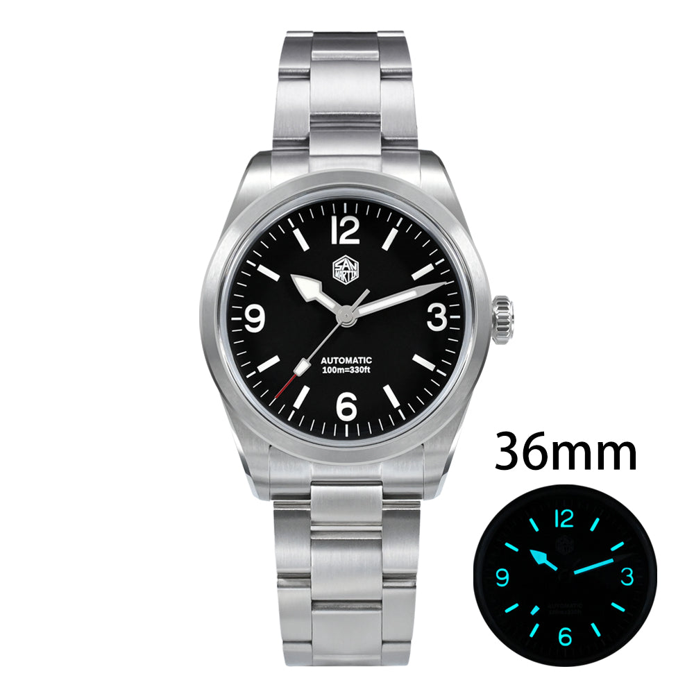 San Martin 36mm Vintage Mechanical Watch SN0107GX V1/V2