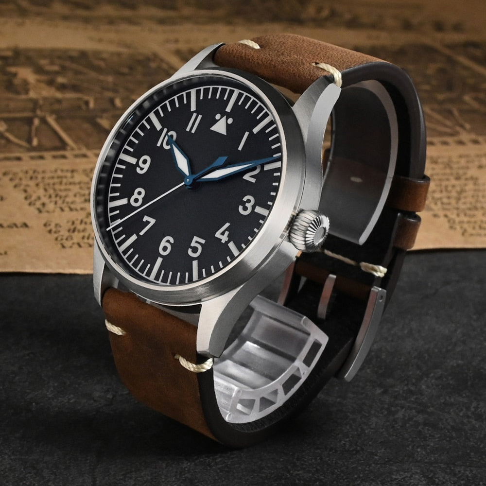San Martin 41mm Classic Pilot Watch SN0117G
