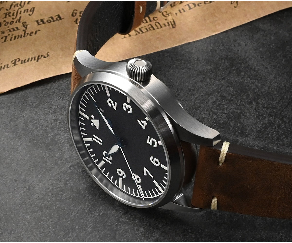 San Martin 41mm Classic Pilot Watch SN0117G