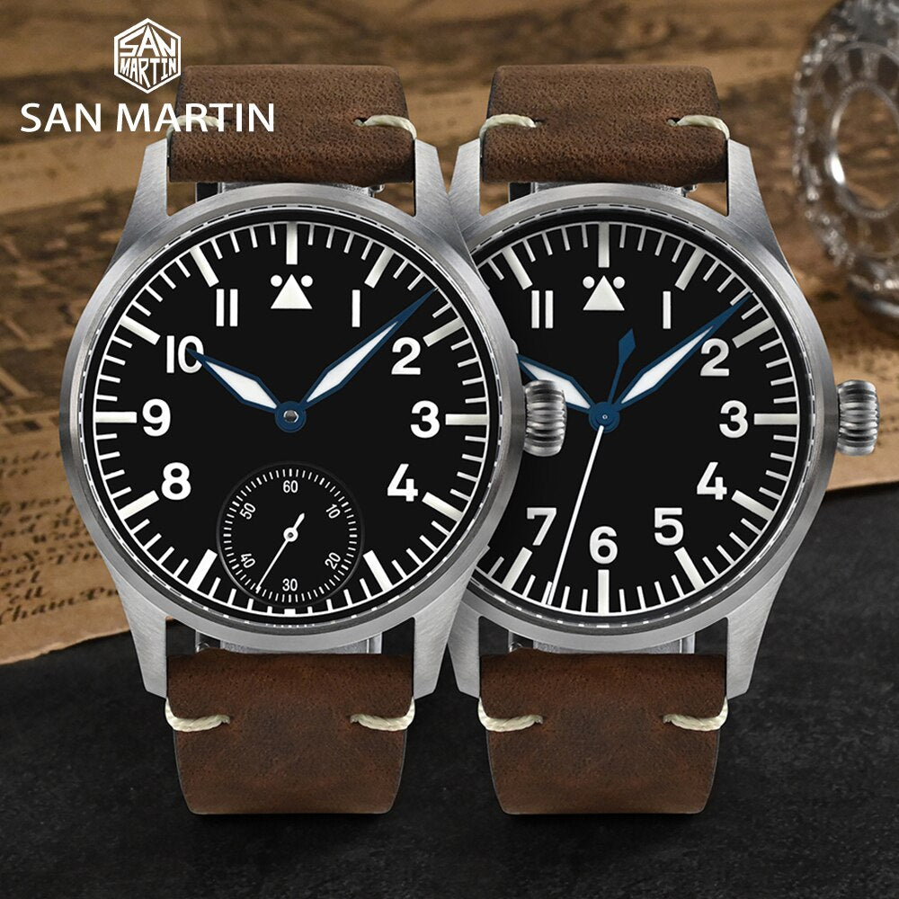 San Martin 41mm Classic Pilot Watch SN0117G