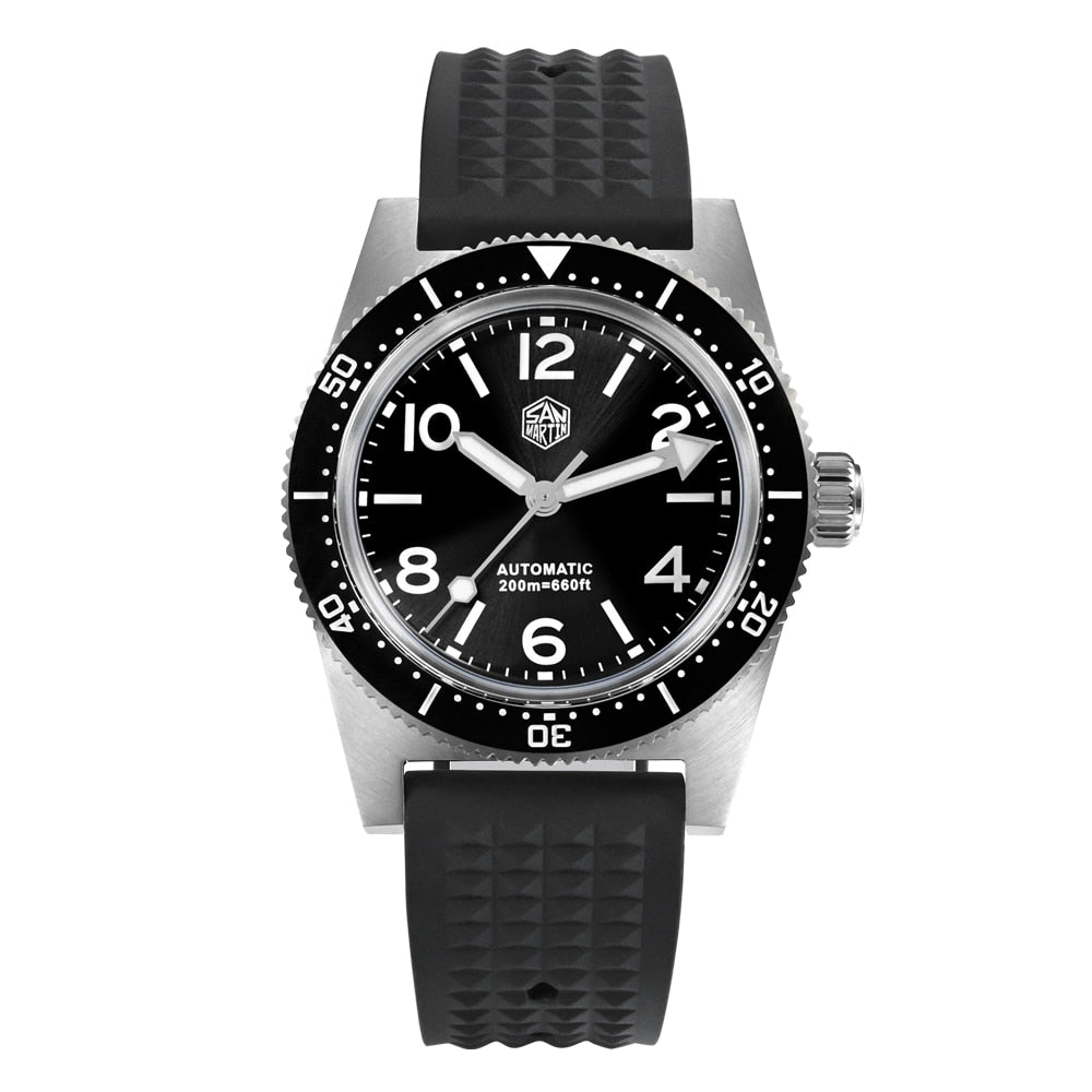 San Martin 37mm 62Mas Dive Watch with  New Fly Adjustable Clasp