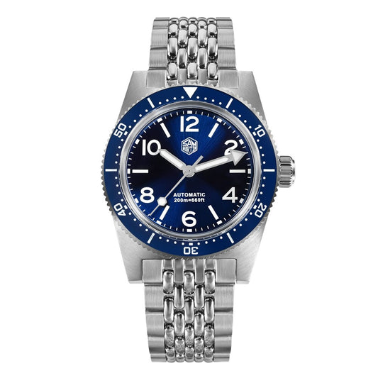 San Martin 37mm 62Mas Dive Watch with  New Fly Adjustable Clasp