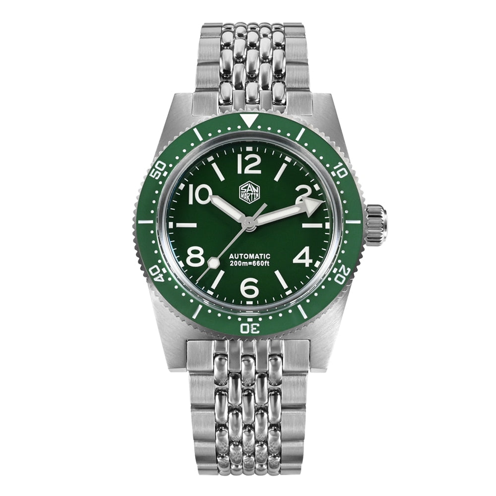 San Martin 37mm 62Mas Dive Watch with  New Fly Adjustable Clasp