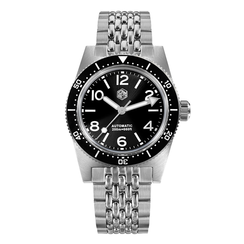 San Martin 37mm 62Mas Dive Watch with  New Fly Adjustable Clasp