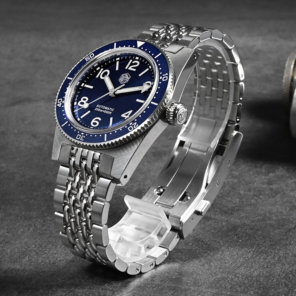 San Martin 37mm 62Mas Dive Watch with  New Fly Adjustable Clasp