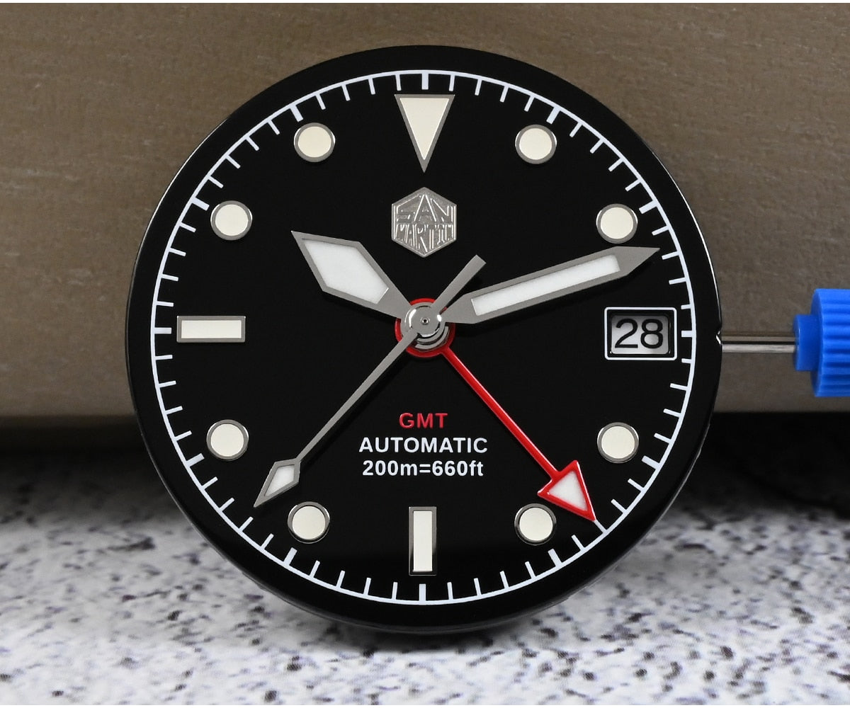 San Martin Bidirectional Bezel GMT Watch SN0112-G