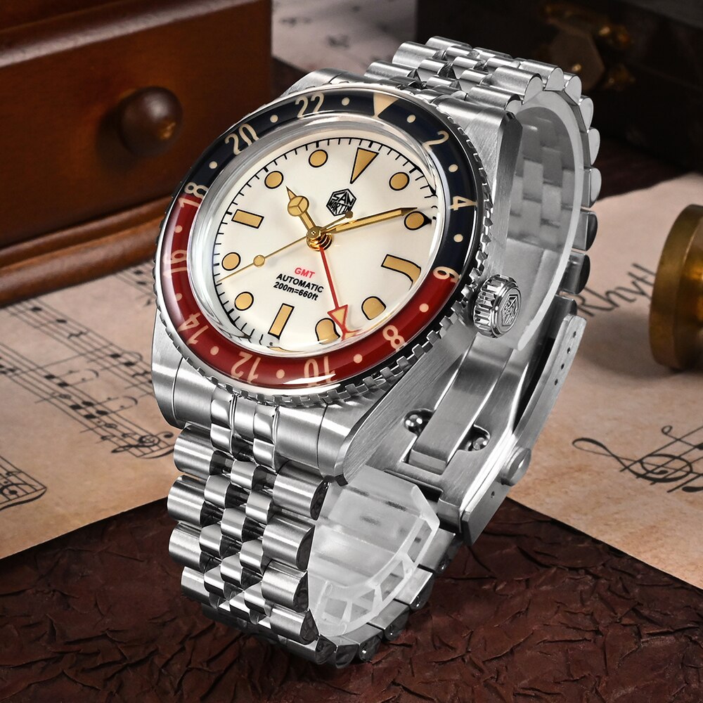 San Martin Vintage GMT Watch SN005-G2