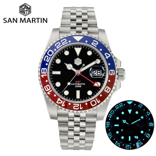 San Martin GMT Luxury Men Watch SN015