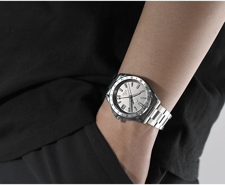 ★US Warehouse★San Martin NH34 39mm GMT Watch SN0129