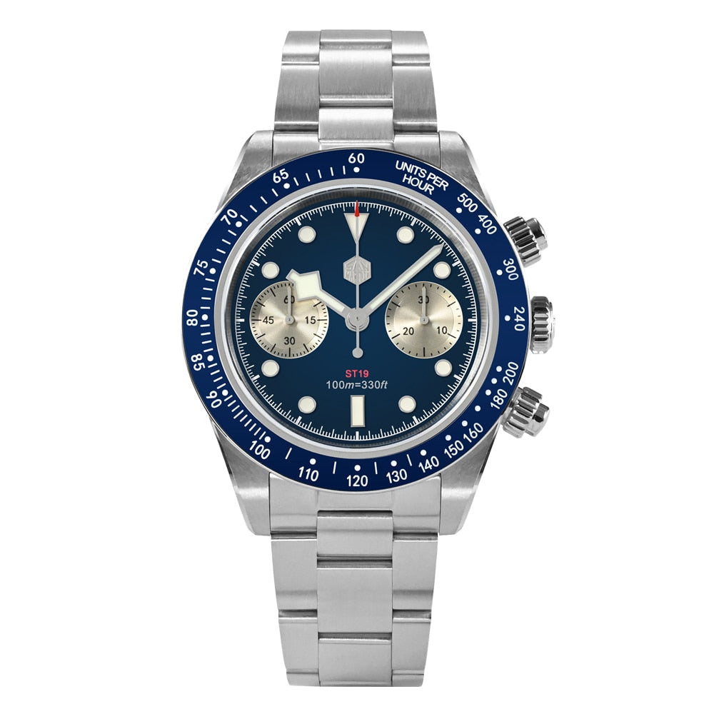 San Martin Panda BB Chronograph Retro Men Watch SN052-G2