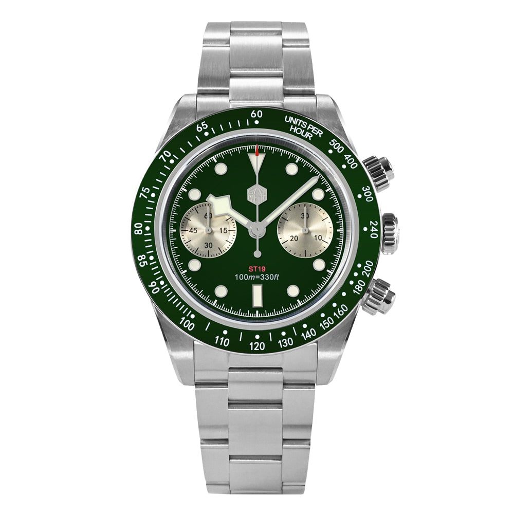 San Martin Panda BB Chronograph Retro Men Watch SN052-G2