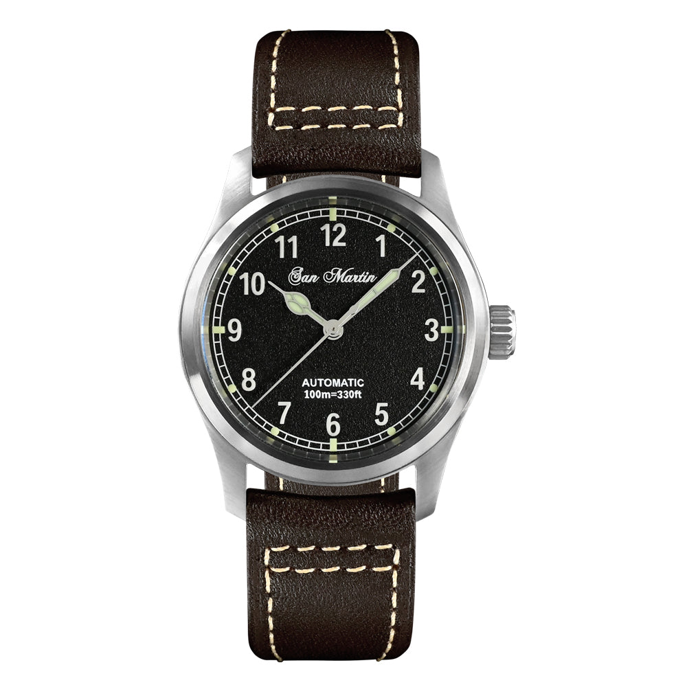 San Martin Automatic Retro Military Pilot Watch SN034G