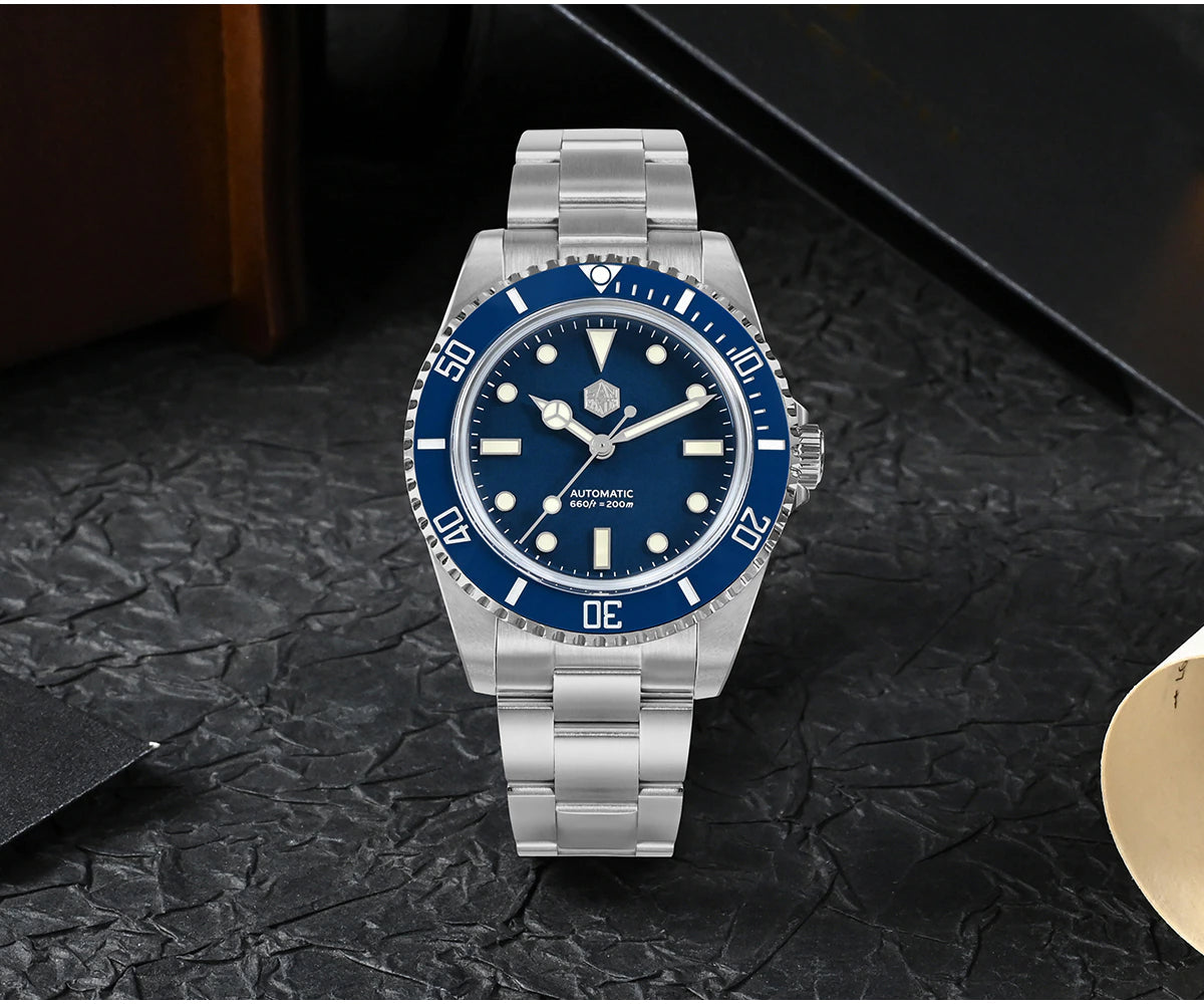 San Martin 39mm Sub Vintage Diver Water SN006GB-V2