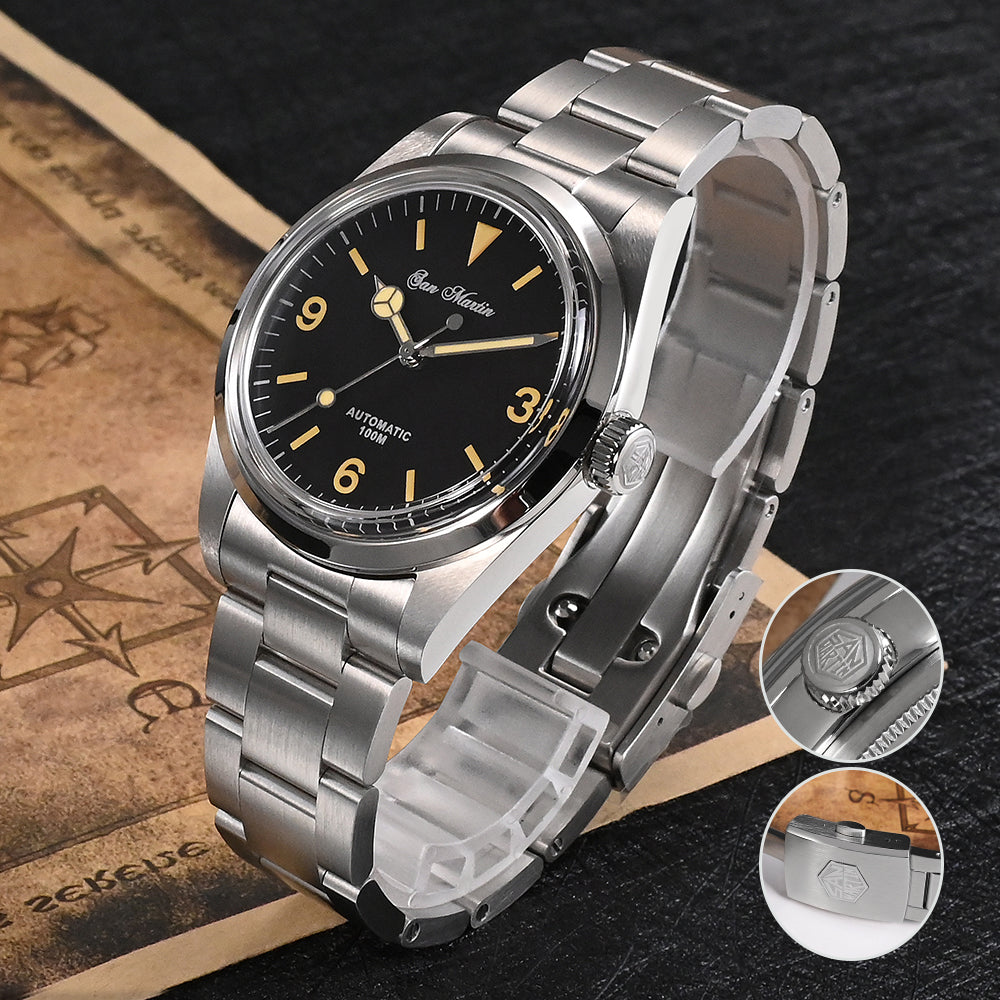 San Martin 39mm Vintage Men Watch SN020