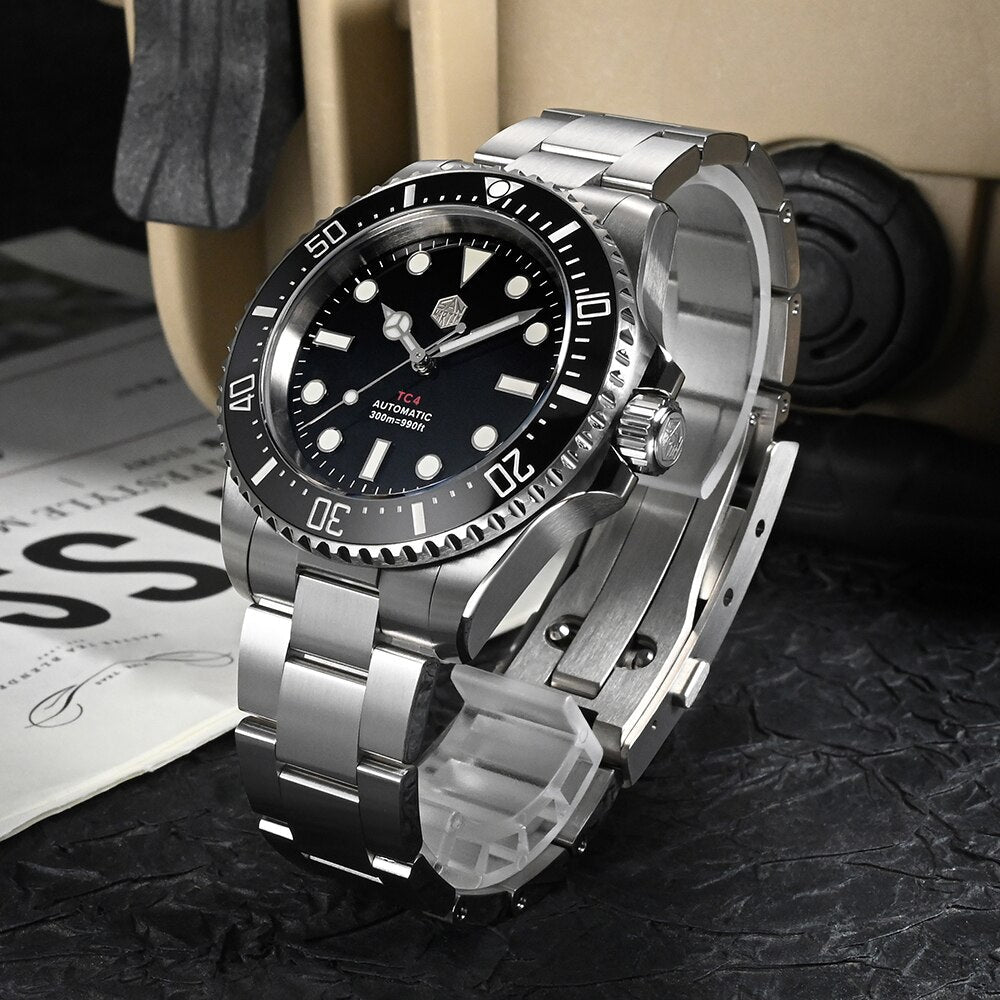San Martin 40mm GR5 Titanium Modern Sub Dive Watch SN0111T