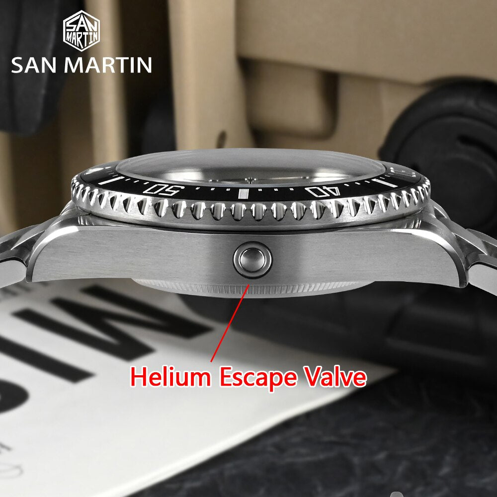 San Martin 40mm GR5 Titanium Modern Sub Dive Watch SN0111T