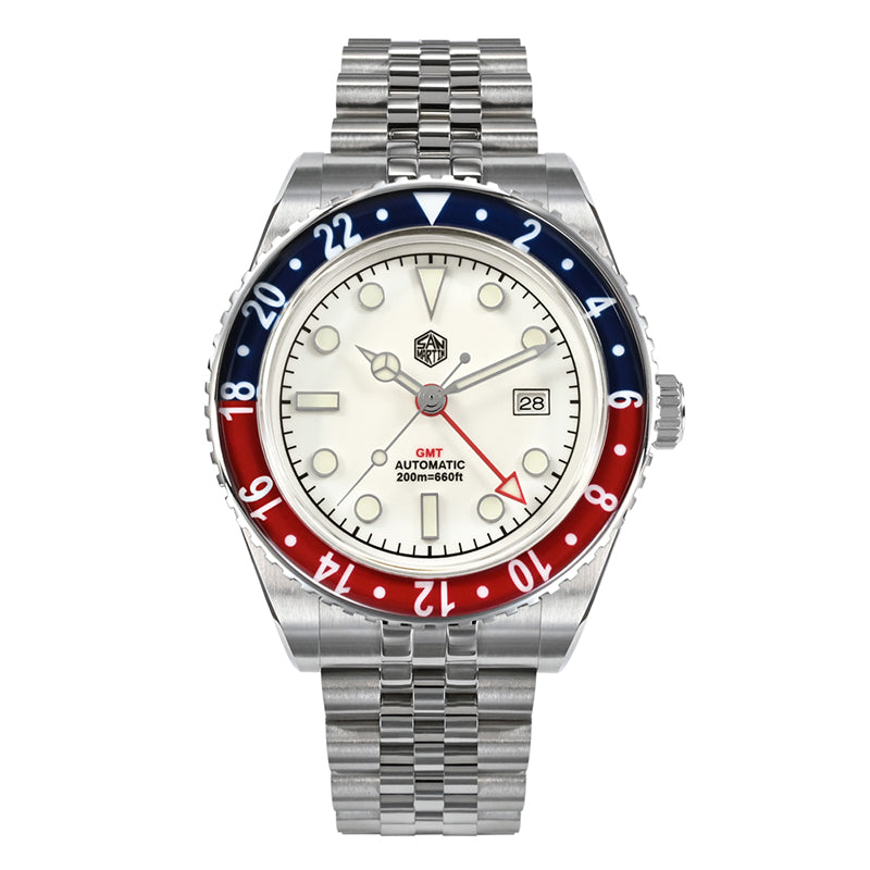 San Martin Vintage NH35 GMT Watch SN005-B2