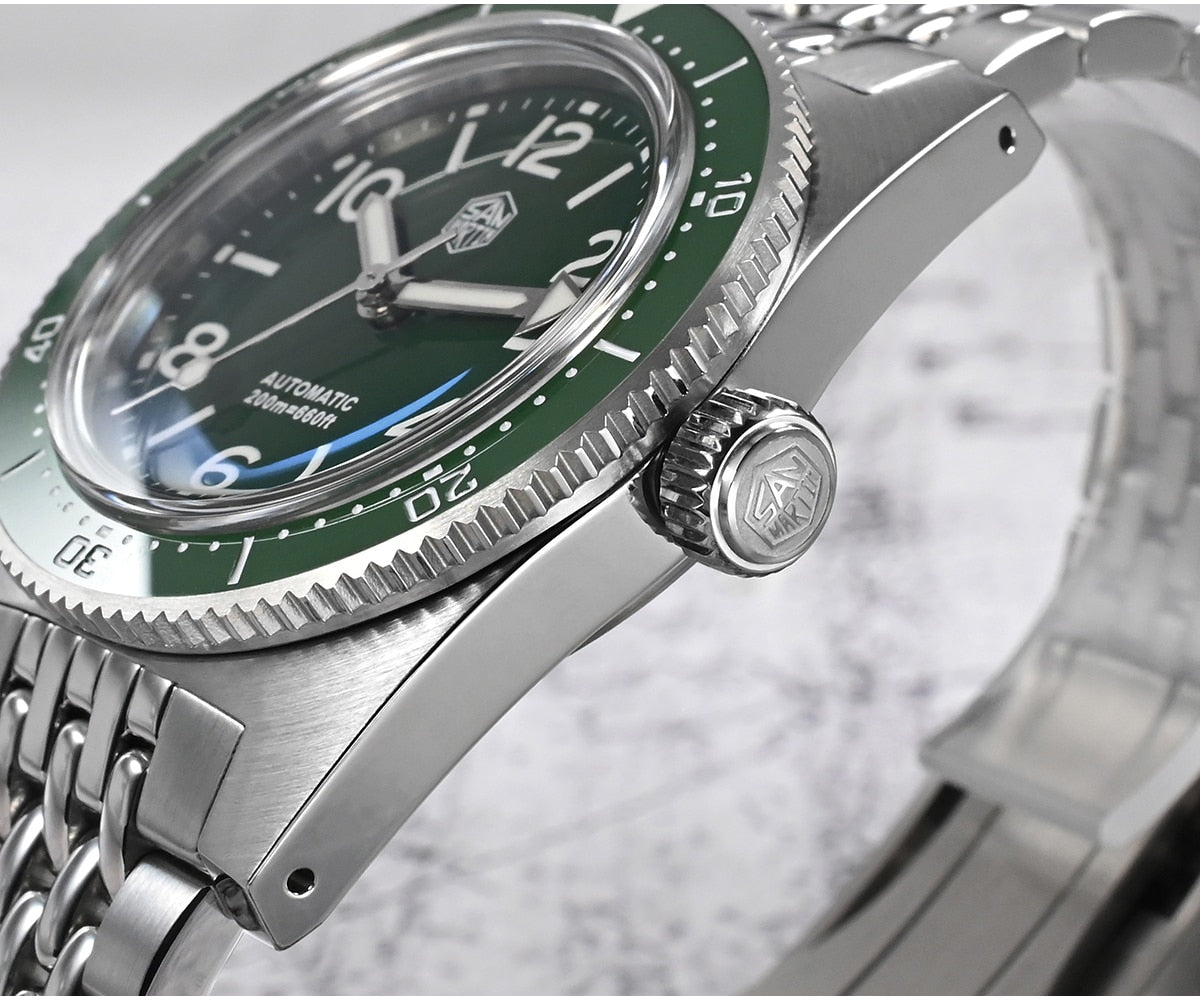 San Martin 37mm 62Mas Dive Watch with  New Fly Adjustable Clasp