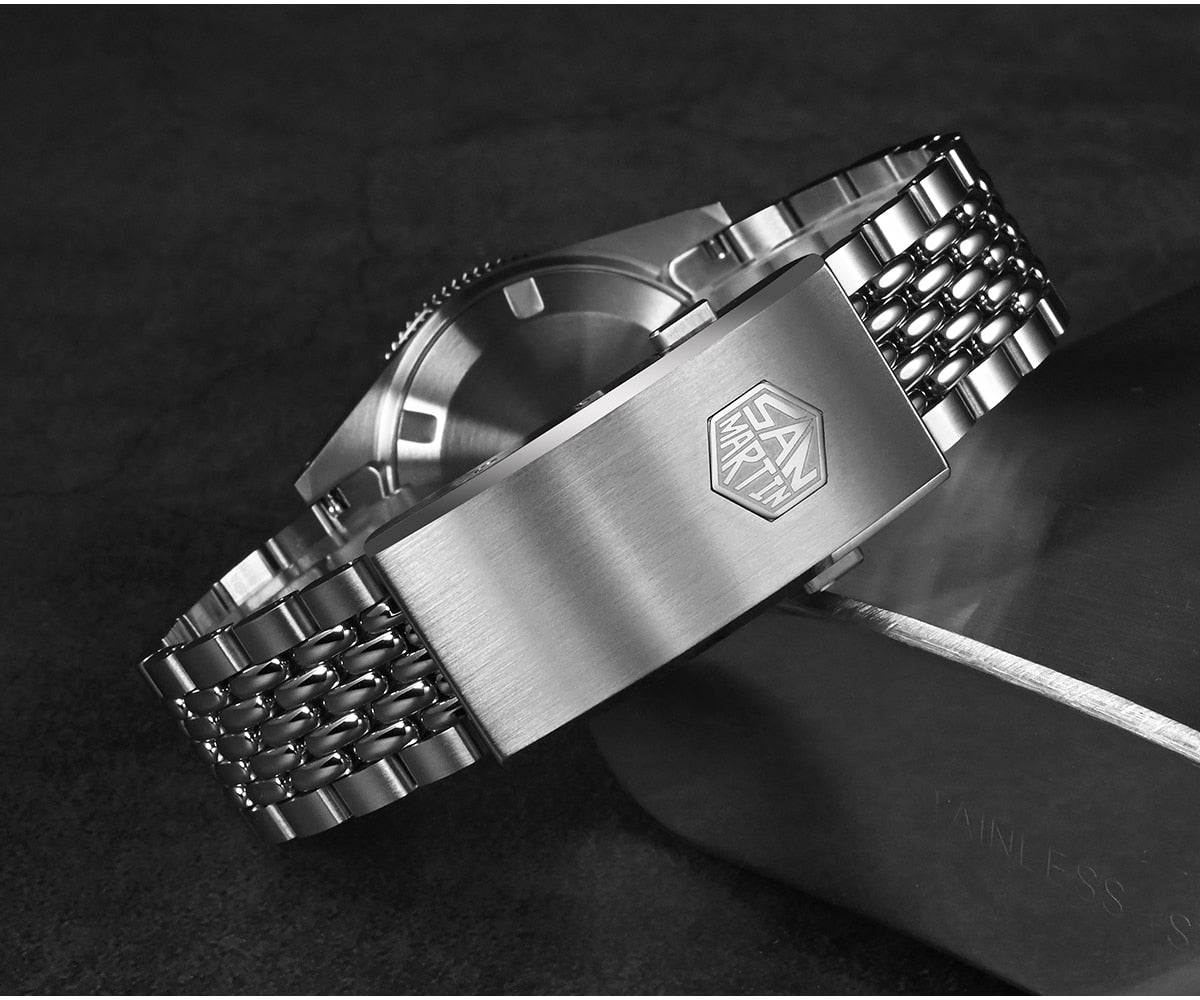 San Martin 37mm 62Mas Dive Watch with New Fly Adjustable Clasp