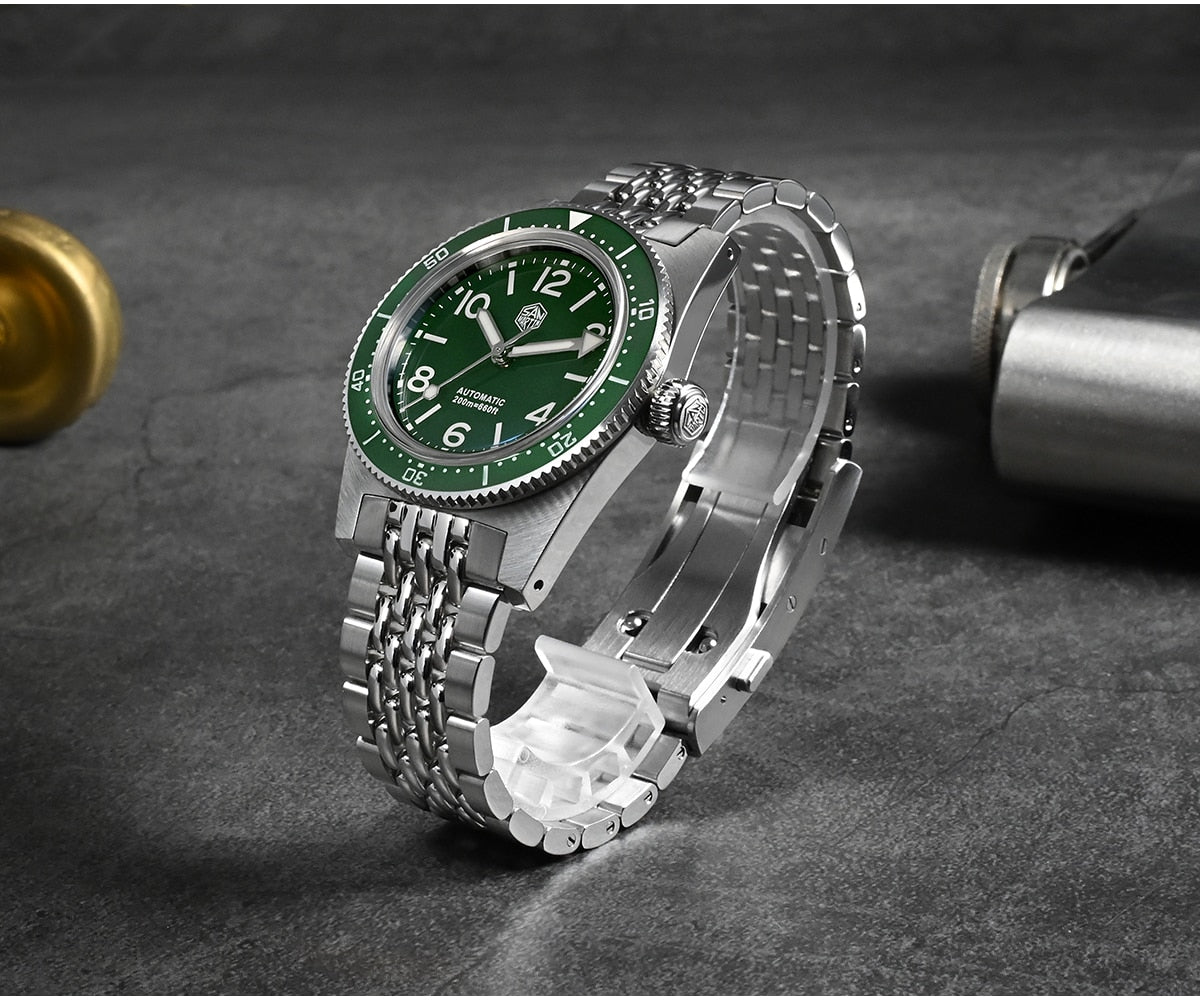 San Martin 37mm 62Mas Dive Watch with New Fly Adjustable Clasp
