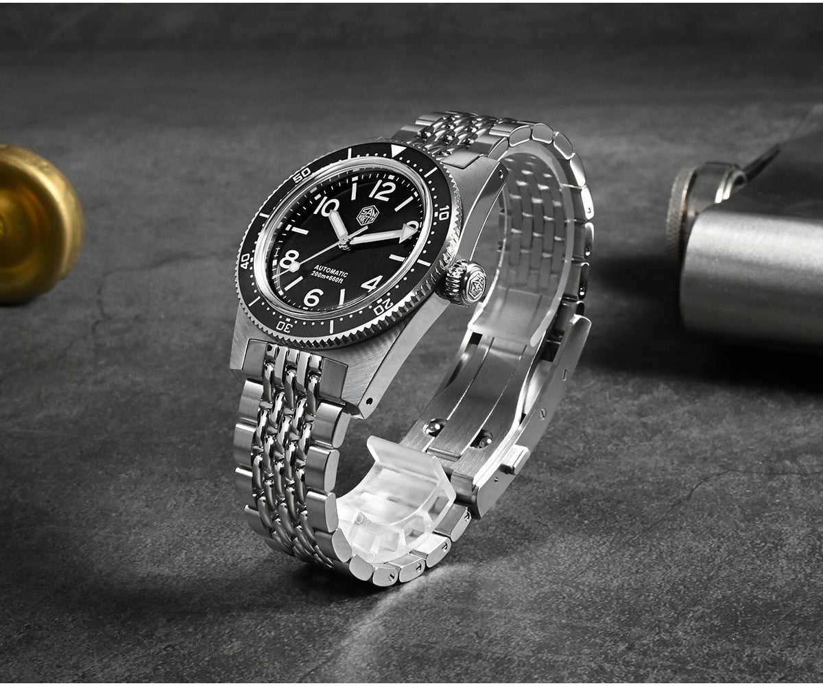 San Martin 37mm 62Mas Dive Watch with New Fly Adjustable Clasp