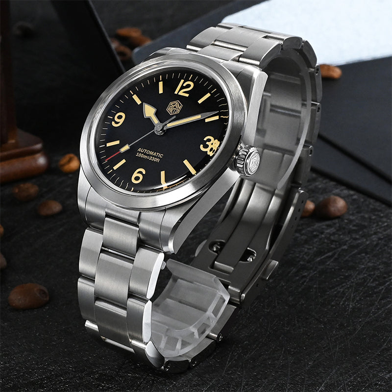 San Martin 38mm Vintage Mechanical Watch SN0107 V1/V2