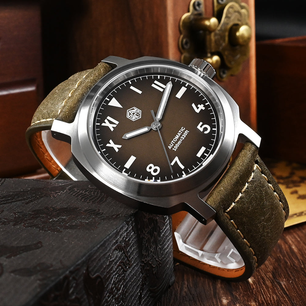 ★US Warehouse★San Martin 40mm Vintage Men Watch SN0065
