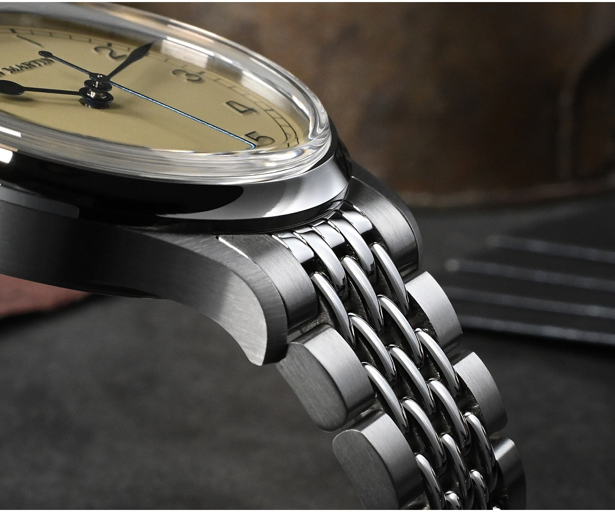 San Martin 38.5mm Vintage Pilot Watch SN0105-G-NB