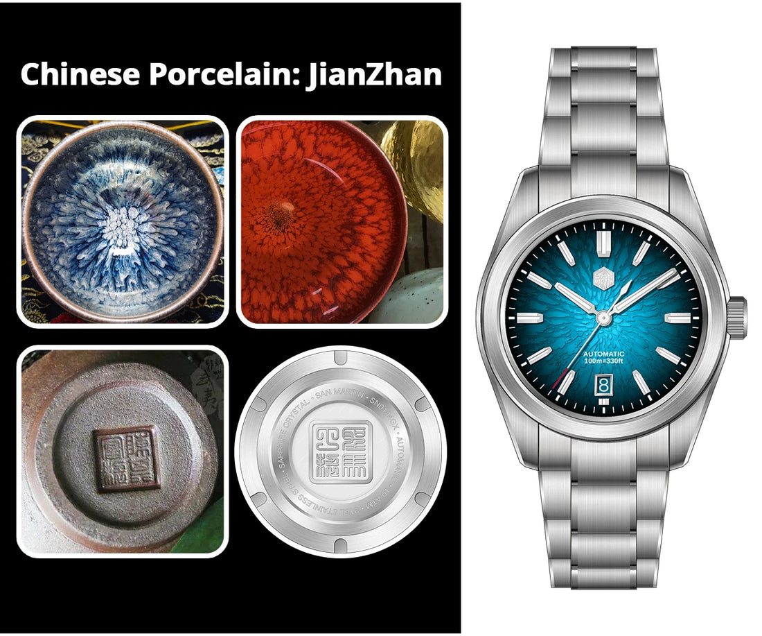 Master the Art of Time with the San Martin 39mm JianZhan Gada Watch SN0144gx