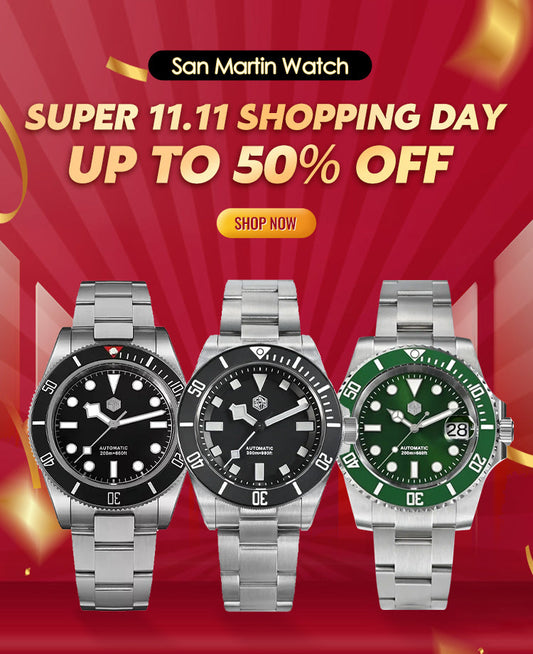 Watchdives x San Martin Upgraded GR5 Titanium 39mm Dive Watch SN0121T