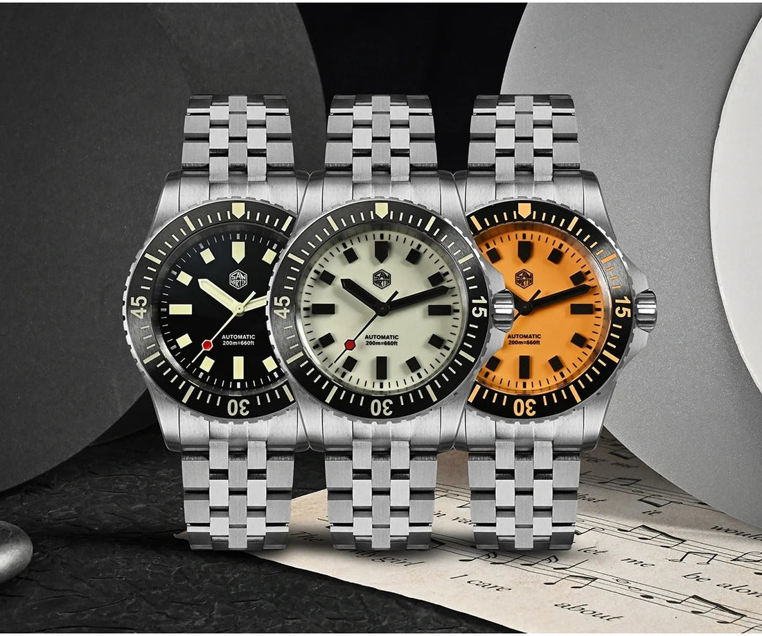 San Martin 1200HV Hardening Coating Full Luminous Watch SN0012