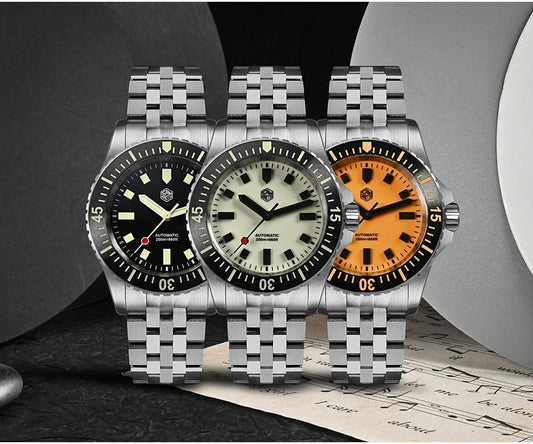 San Martin 1200HV Hardening Coating Full Luminous Watch SN0012