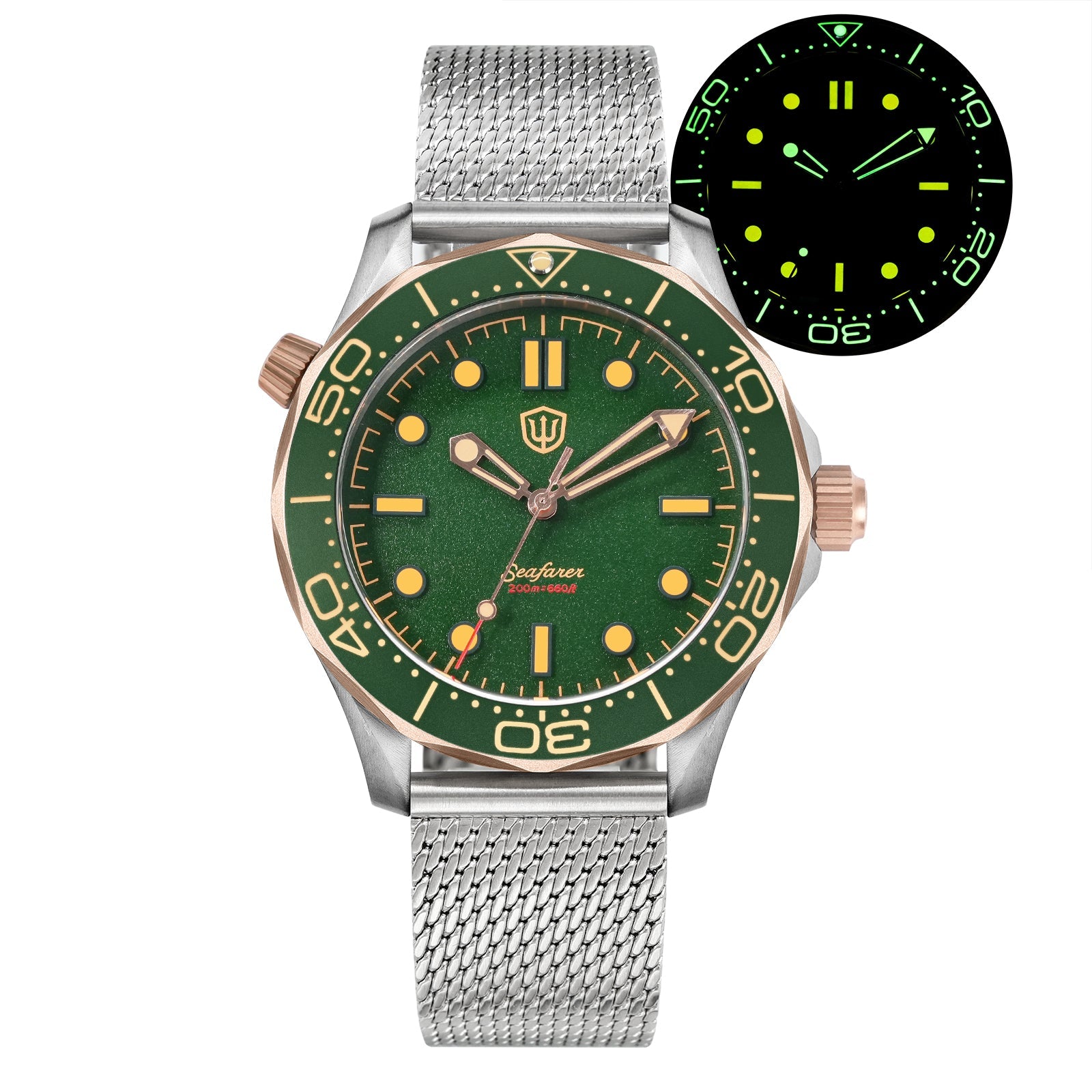 🔥EarlyBird🔥Seafarer WD007Q VH31 Titanium NTTD Dive Watch – San