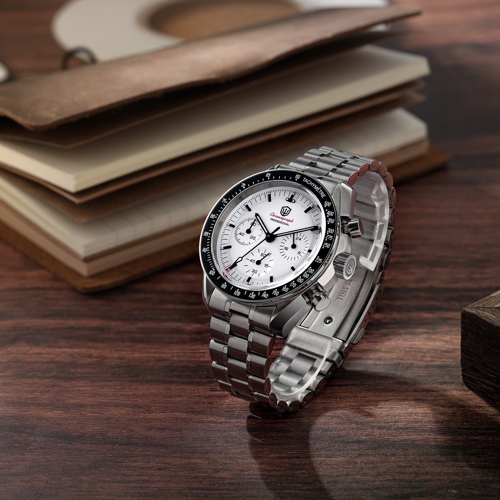 ★新品　ウォッチダイブクォーツ ウォッチ クロノグラフ WD1860 VK63 Watchdives 40mm WD1860 VK63 Chronograph Watch – San Martin Watch