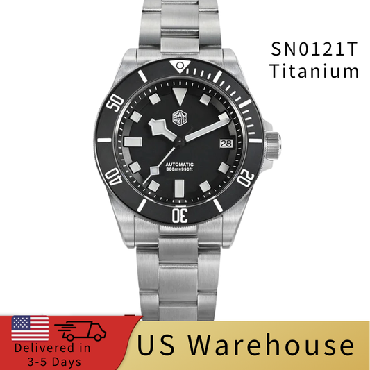 ★US Warehouse★Watchdives x San Martin Titanium 39mm Dive Watch SN0121T