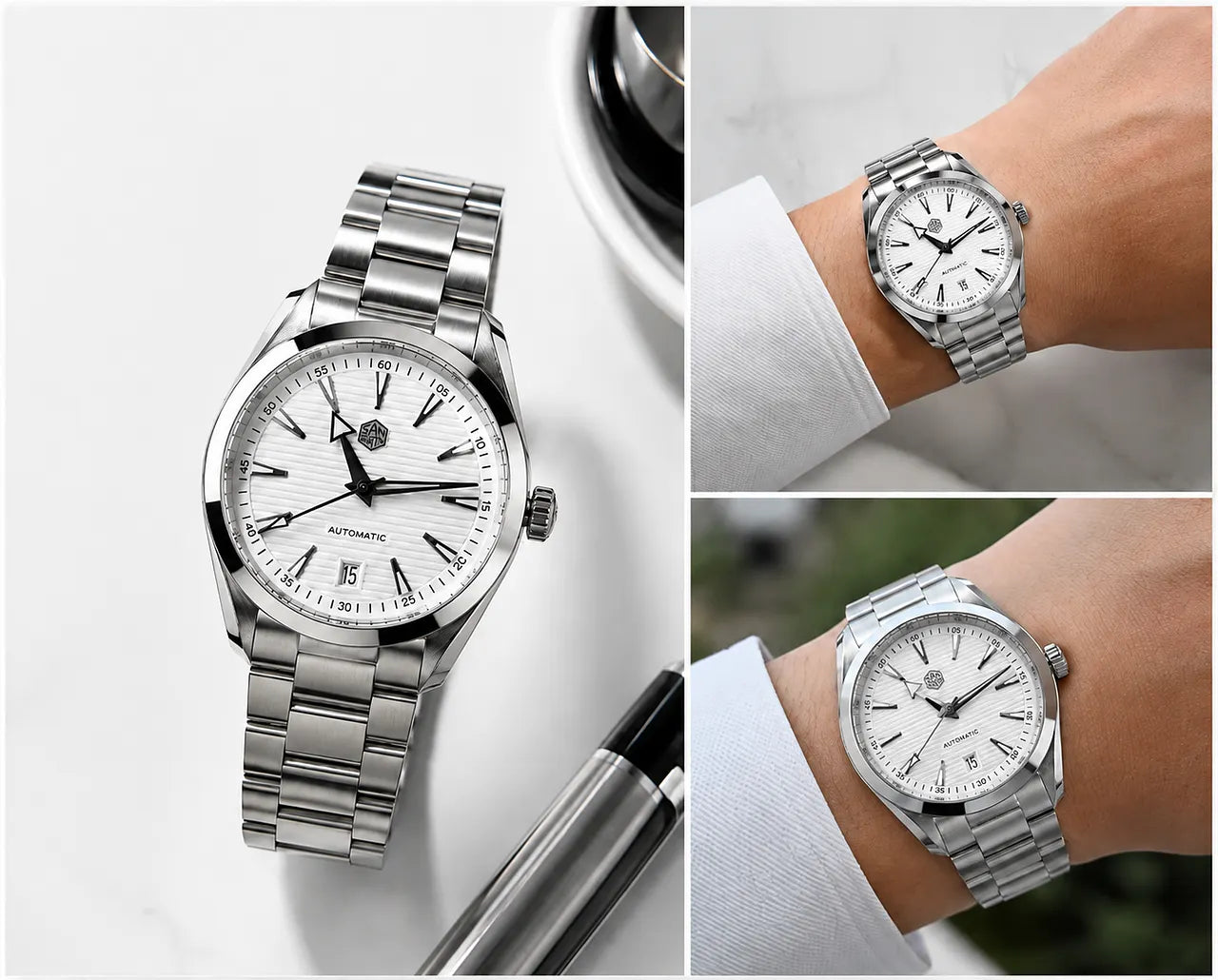 Watchdives x San Martin 38mm Upgraded ST2130 Chronometer Automatic Watch SN0113CW