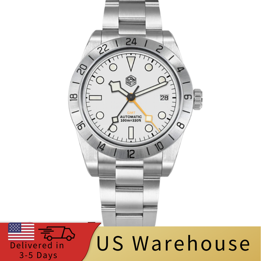 ★US Warehouse★San Martin 39mm BB NH34 GMT Watch SN0054-GE
