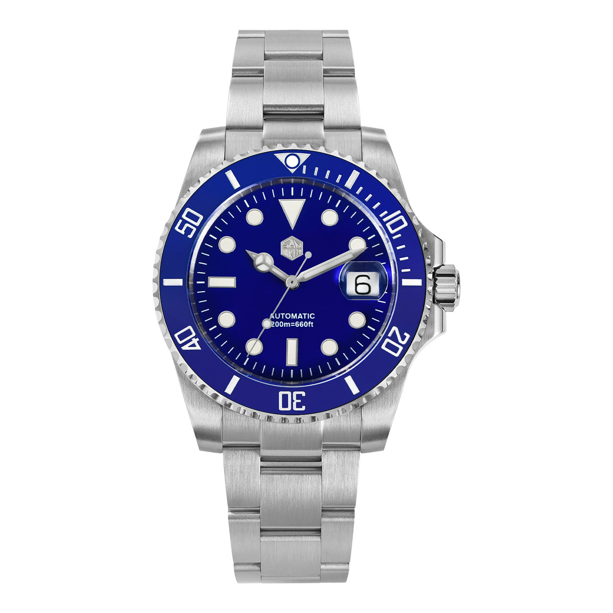 San Martin 40mm ST2130 Upgraded Version Sub Diving Watch - SN0017FW