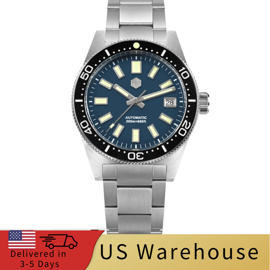 ★US Warehouse★San Martin Fans Discount Edition 39mm 62mas Dive Watch SN007GB