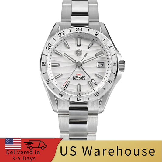 ★US Warehouse★San Martin NH34 39mm GMT Watch SN0129