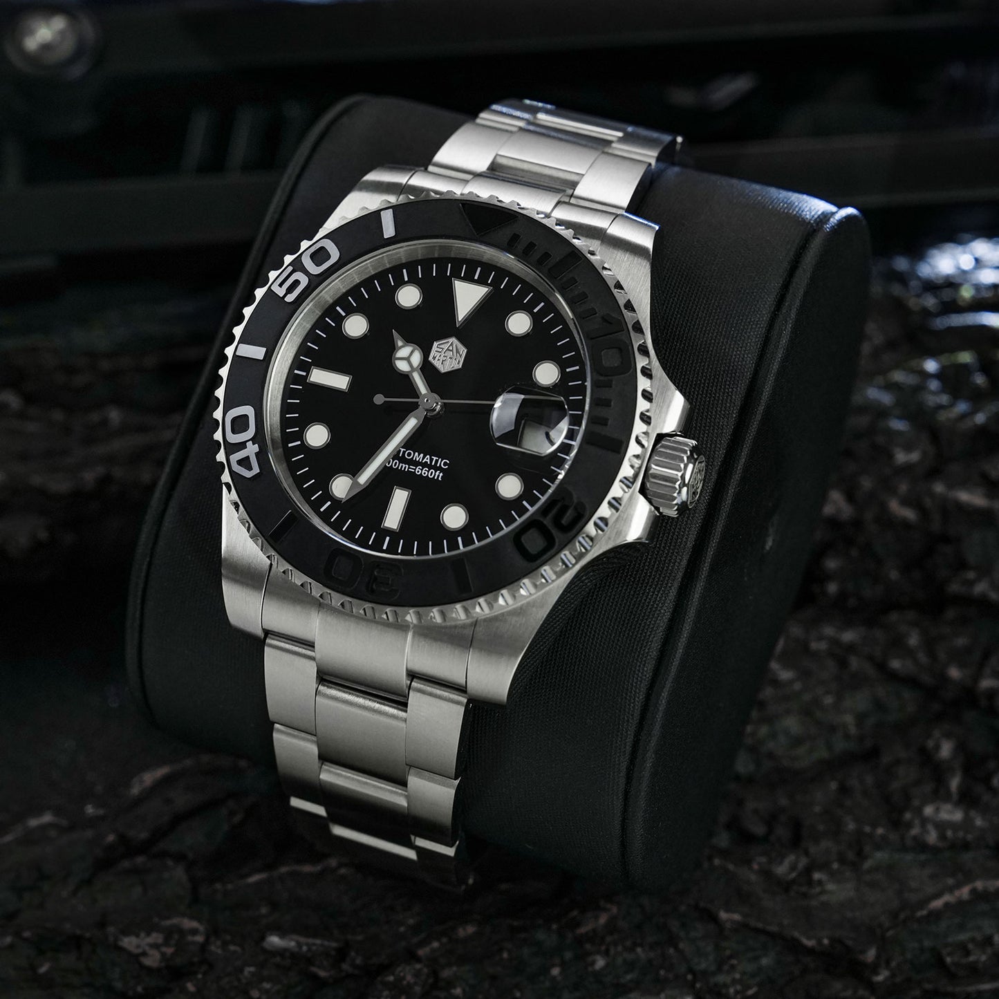 San Martin 40mm Exclusive Bezel Upgrade Sub Diver ST2130 Watch SN017FW- Limited Edition
